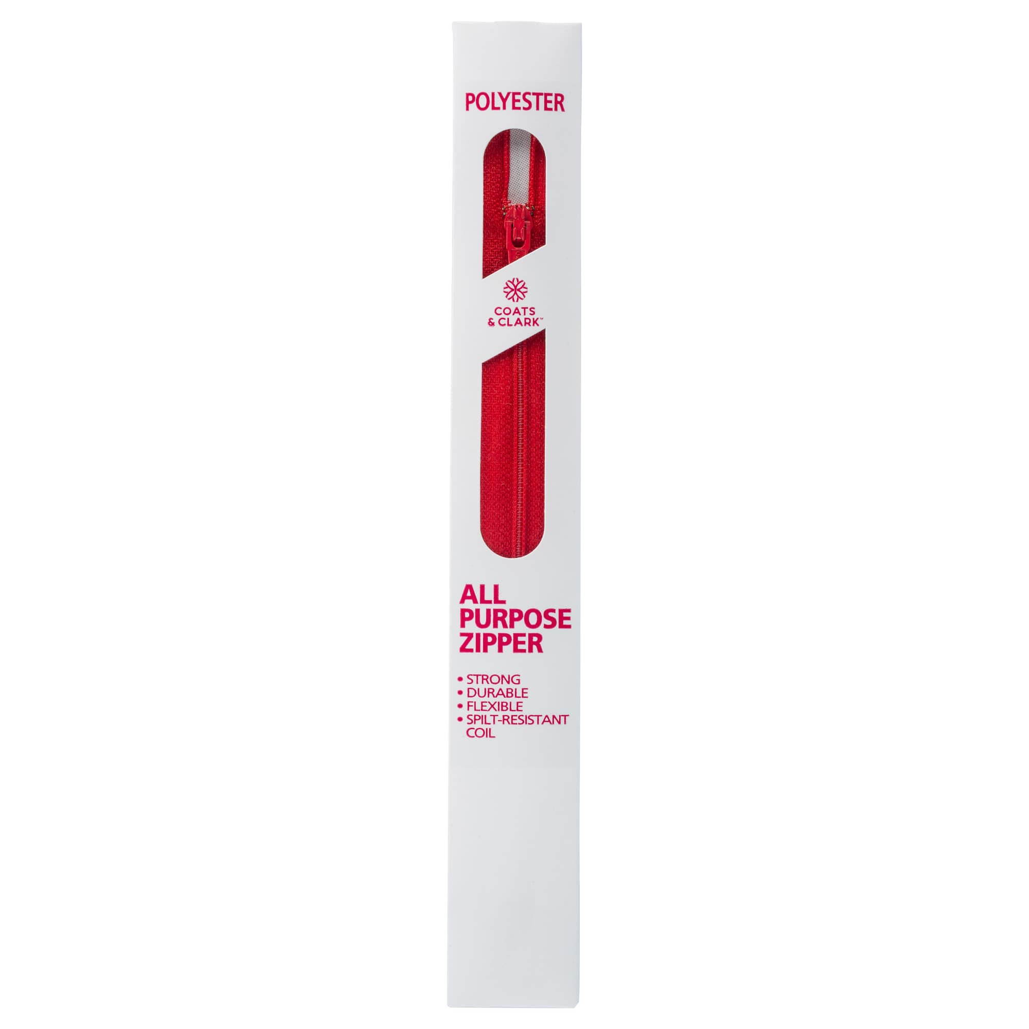 15 Pack: Coats All-Purpose Polyester Zipper